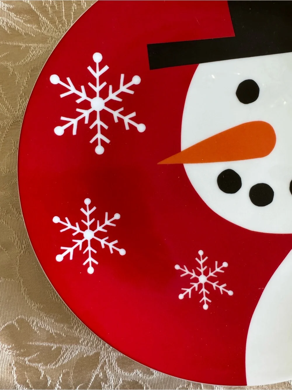 Craft & Barrel Snowman Platter 12” 413-771